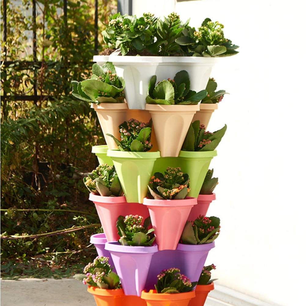 🌿 Vertical Plant Pot – Grow More, Use Less Space!